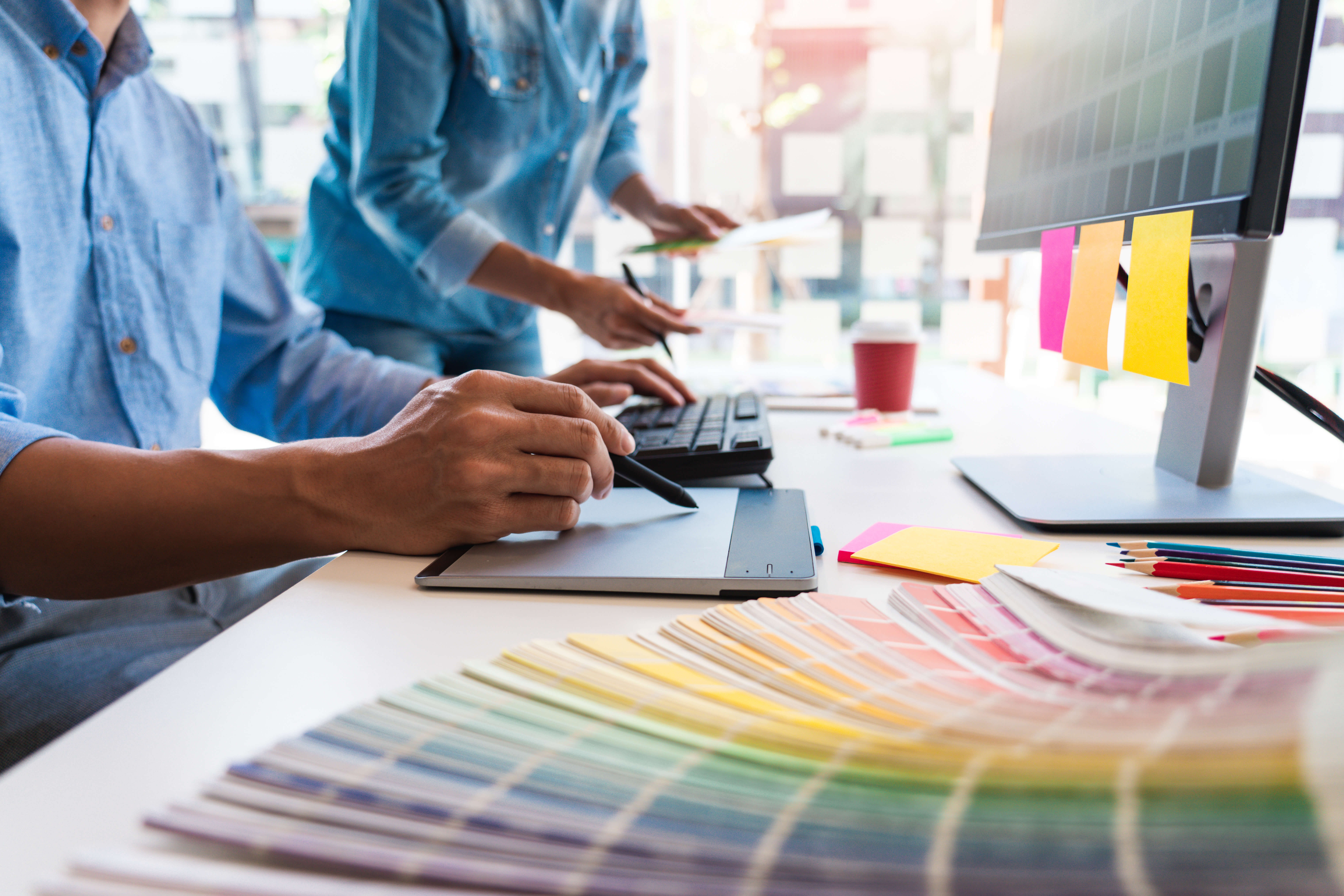 designer graphic creative creativity working together coloring u