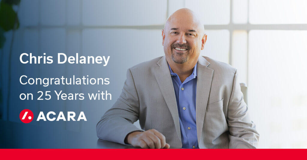 Chris Delaney Celebrates 25 Years with Acara Solutions