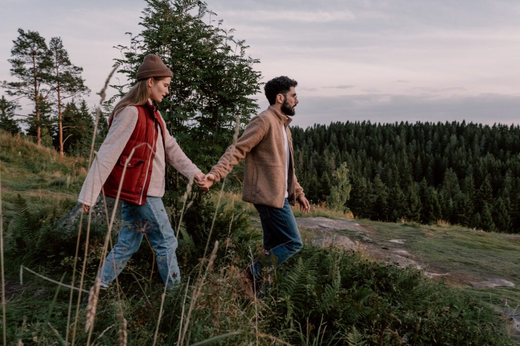 Couple outdoors