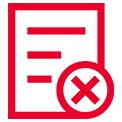 Acara Icon Rejected
